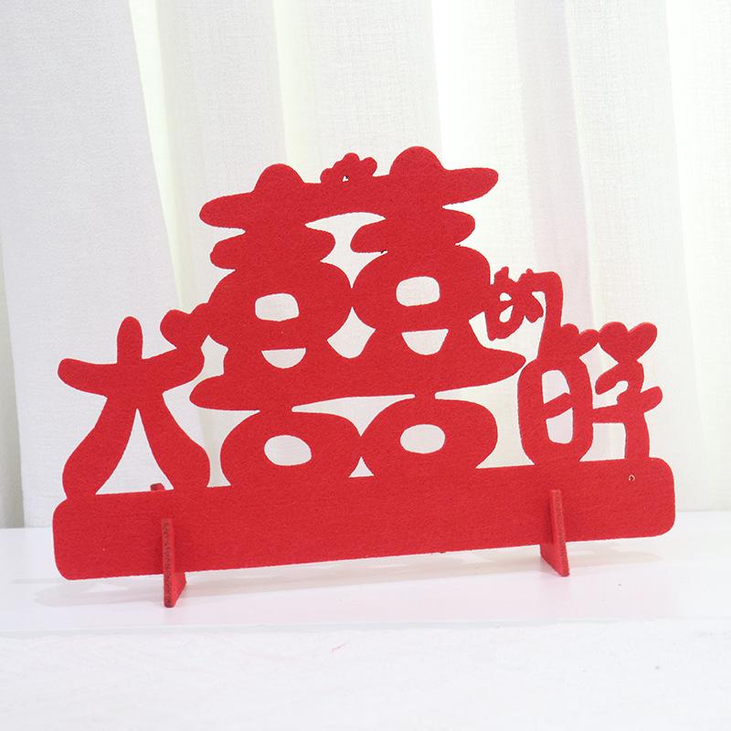 Red Berry Bonsai Scene Ornament for Wedding and Living Room Decor