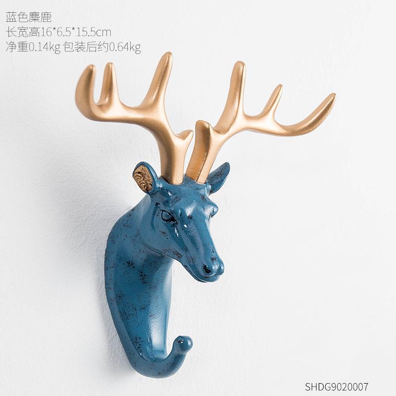 Wall Mounted Animal Head Rack Coat Cap Wall Hanger Horse Giraffe Elk Elephant Hook Decorative Room Decor Bathroom Accessory