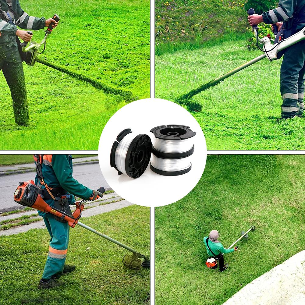 6/8pcs Nylon Trimmer Spool Line 9.14m Length Trimmer Replacement Spool AF-100-3ZP Diameter 1.65mm for Black Decker Grass Trimmer