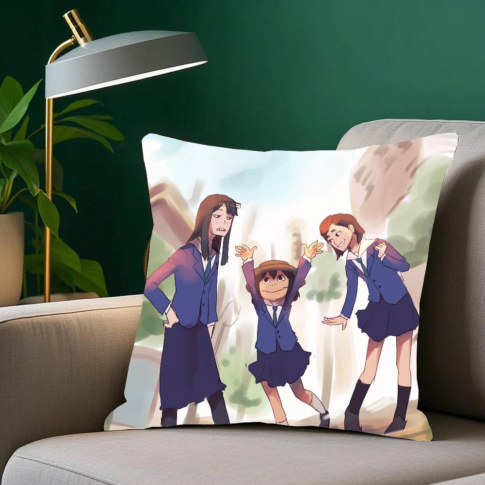 

Keep Your Hands Off E-Eizouken Anime Pillow Case Home Decor Throw For Sofa Bed Car Room Decor Gift Idea 12x12Inch