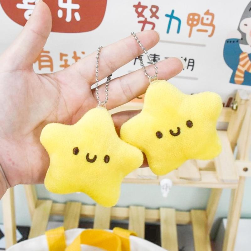 Backpack Purse Star Pendant Plush Toy Bag Charm Gift for Girlfriend