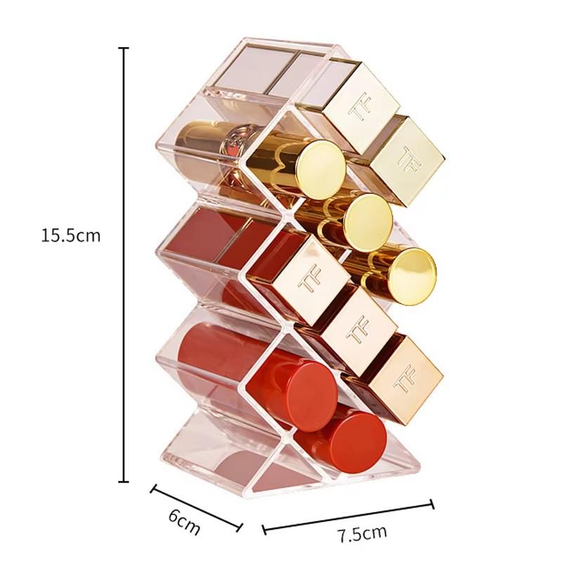 Multifunktionale Lippenstiftständer-Hülle, Make-up-Organizer, Aufbewahrungsbox, Lippenstift-Display-Ständer, Kosmetik-Schmuck-Organizer-Box