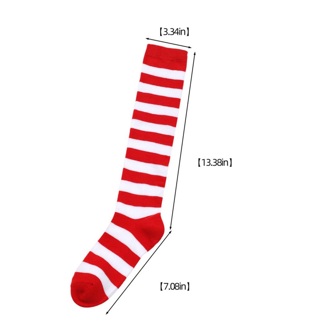 Knee High Socks Trendy Wide Striped Ladies Mid Calf Socks Knee Length Socks Soft Stretchy Breathable Lightweight Stylish