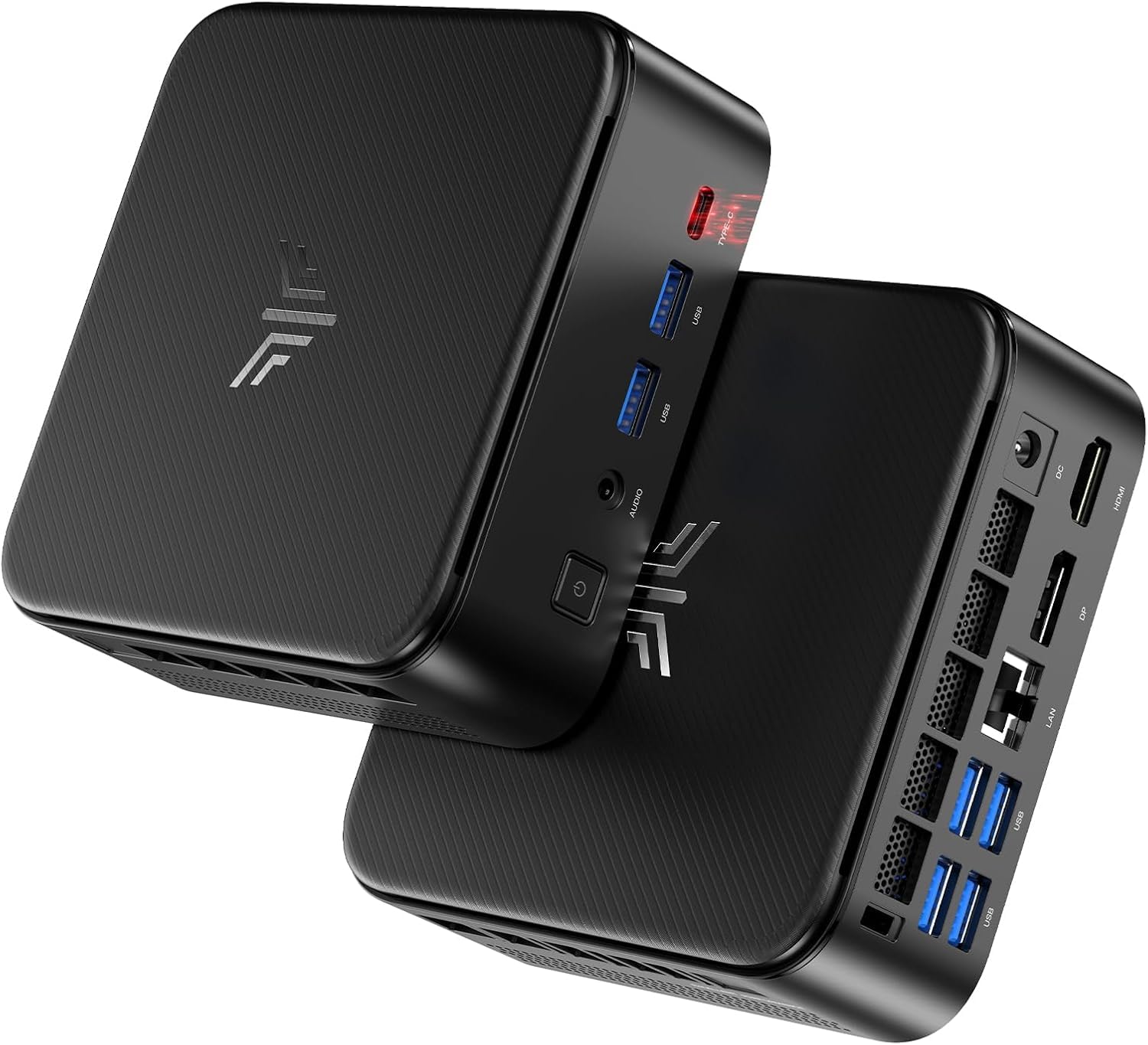 

NIPOGI Mini PC with AMD Ryzen 5 32GB DDR4 512GB SSD to mini PC with Windows 11 WiFi Bluetooth Wired 4K Fast and Quiet 7430U, RAM, (expandable), 6C/12T