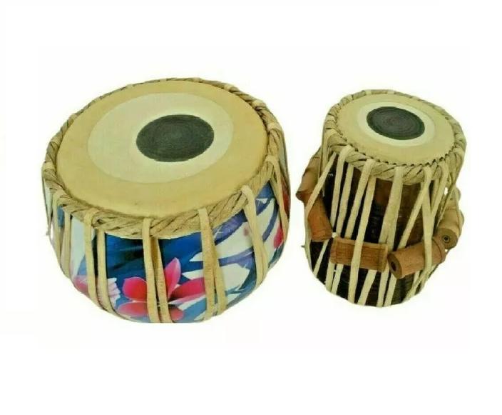 3D Printed Brass Tabla Drum Set | Folk & Indian Classical Percussion Musical Instrument with Carry Bag