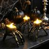 Realistic Pattern Votive Halloween Skeleton Hand Candle Light, Gothic Creepy Skull Hands Fake LED Creative Decoration for Table Centerpiece, Entryway,