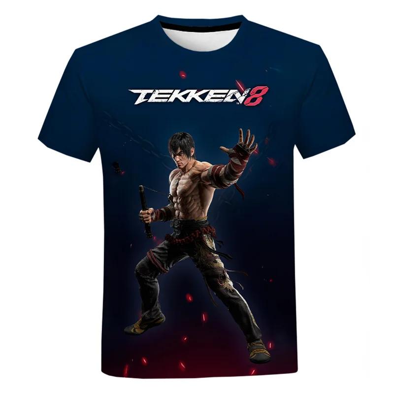 

Файтингова Нова Гра Tekken 8 3D Принтована Футболка Для Чоловіків Одяг Хараджуку Вуличний Одяг Футболка Для чоловіків Круглий Виріз Короткий Рукав Топи L