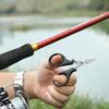 1/2PC Titanium Coating Stainless Steel Fishing Scissor Plier With Telescopic Buckle Cut PE Braid Line Cutter Plies Fishing Tools