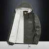 Autumn Men's Hooded Cotton Clothes Casual Simple Trend Fashion Warm Windproof Piled Thickened Jacket Men