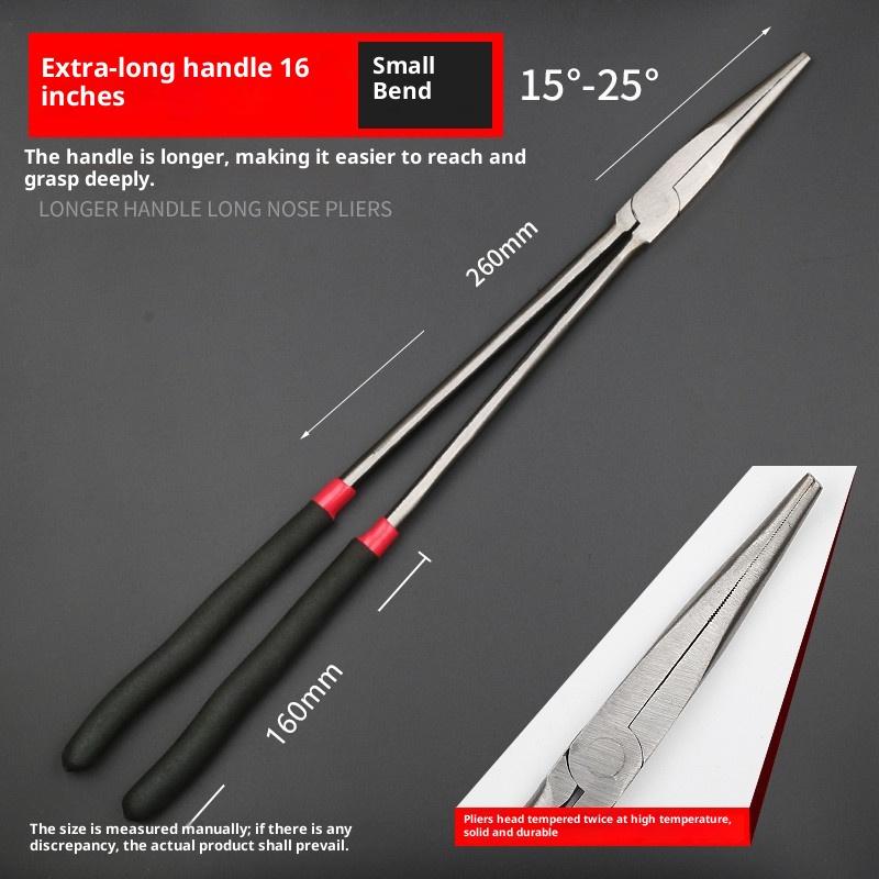 High Quality Multifunctional 1Pc Fishing Pliers Curve Straight Long Handle Carbon Steel Gripper Diy Manual Tool