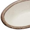 Edged rust oval bowl 22120