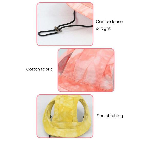 Corgi Klobouk proti slunci Pet Čepice s otvory pro uši Psí kšiltovka proti slunci s nastavitelným popruhem na krk pro malé a středně velké mazlíčky Ochrana proti slunci pro venkovní použití