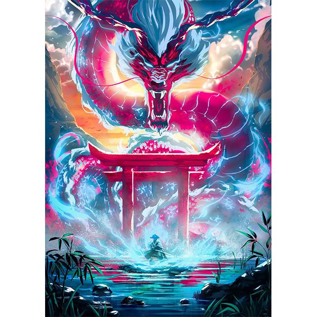 Fantasy Dragon Phoenix Wolf White Tiger Prints Poster Canvas Painting Modern Wall Art Picture For Living Room Bedroom Home Decor