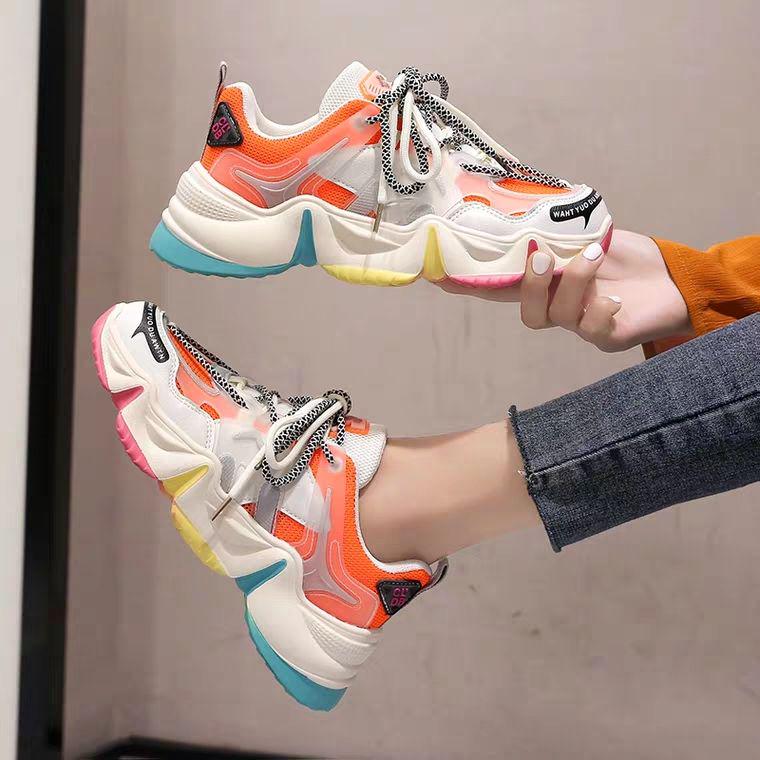 Scarpe da ginnastica da donna estiva Vulcanize Arcobaleno traspirante  Colore moda casual altezza aumento delle scarpe da donna grosse femminili  acquista in modo economico — spedizione gratuita, recensioni reali con foto  — Joom
