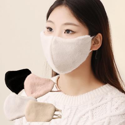 Thickened Sunscreen Cycling Mask Fleece Lined 3D Plush Mask New Warm Face Mask  Outdoor