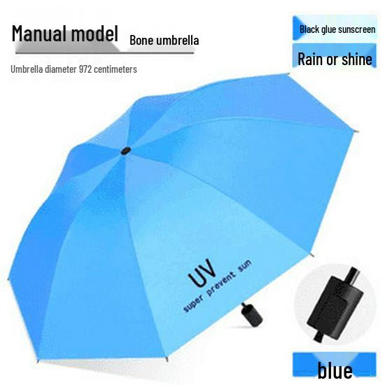 Parapluie Pliant Unisexe XL Protection UV Pluie ou Soleil