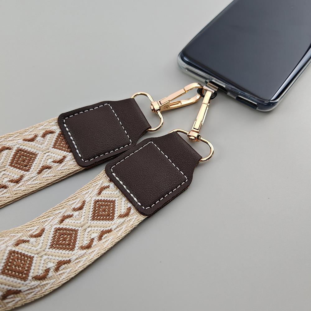 Crossbody Mobile Phone Lanyard With Universal Gasket Cell Phone Strap Zipper Wallet For Women's Bag Coin Purses Earphone Case