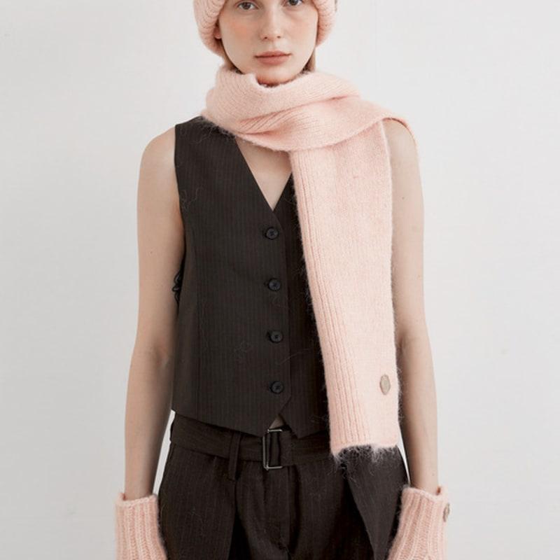 

халден [набор из 3 предметов] шарф перчатки шапка зимний набор (M041_светло-розовый) light pink