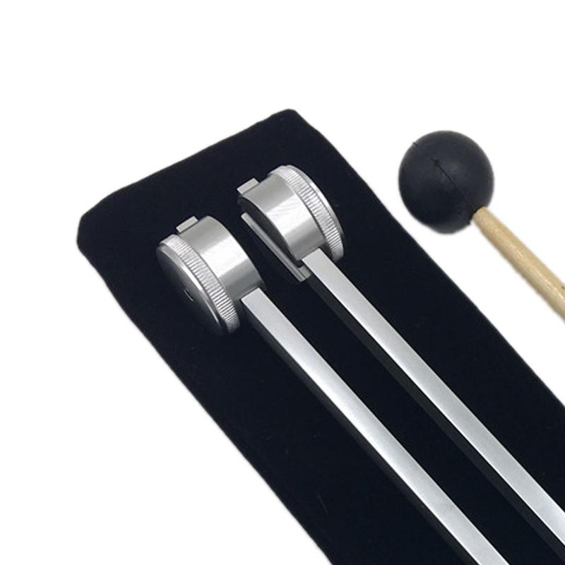 

Tuning Fork Aluminium Alloy High Hardness Ergonomic Medical Sound Healing Tuning Fork With Reflex Hammer for Yoga Red красный