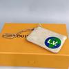 [Pre-Owned] Logo Medal Key Coated Canvas Wallet - Excellent #1FJ96UY