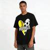 Heart Print Softball Soccer Mom Shirt Casual Sports Fan Top Pure cotton T-shirt