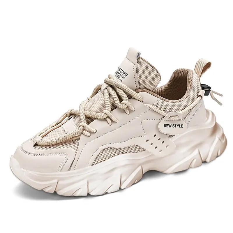 

Men s Shoes Spring and Summer Mesh Breathable Casual Sports Shoes Running Shoes Dad Shoes 46 хакі