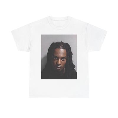 T-shirt con foto segnaletica di Playboi Carti