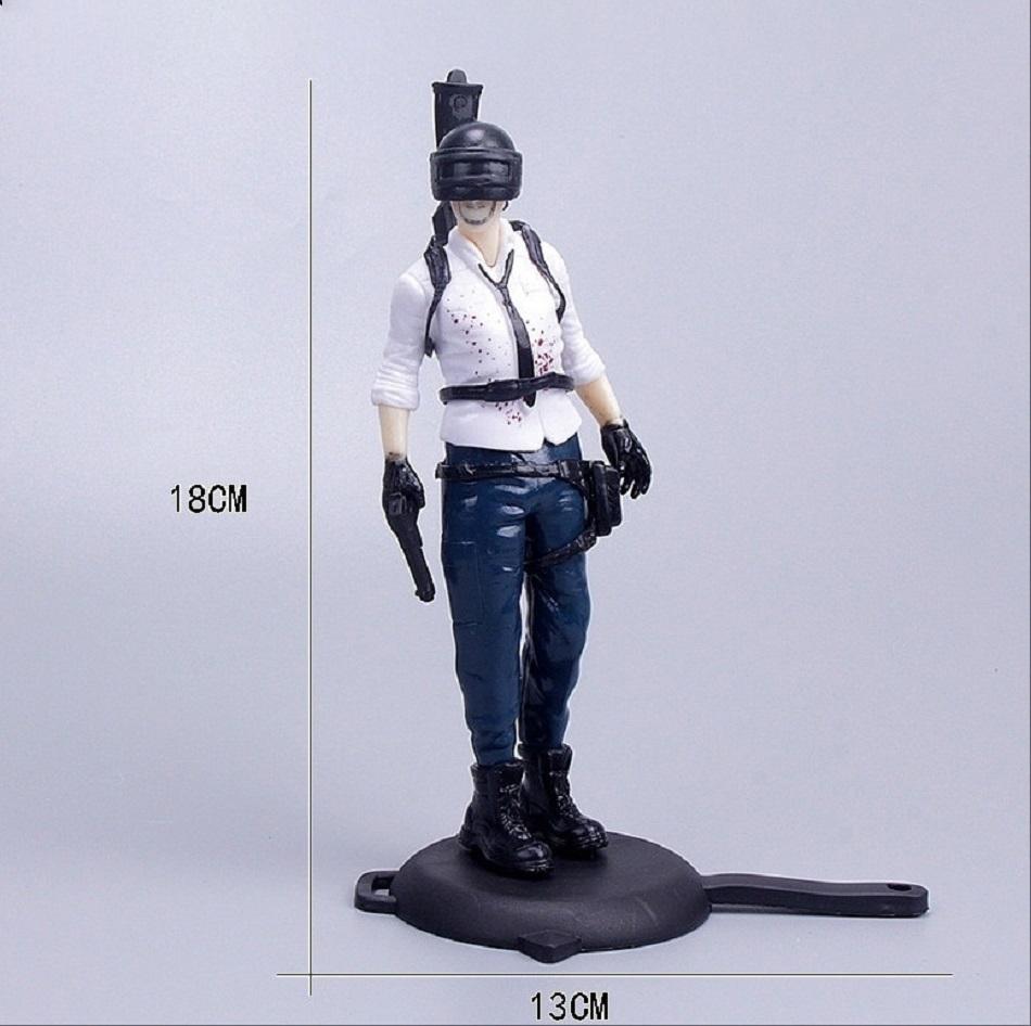 Spiel PLAYERUNKNOWN'S Tortenaufsatz Anime-Figur PUBG Party Alles Gute zum Geburtstag Tortendekoration Zubehör PVC-Ornamente Junge Kinder Geschenk