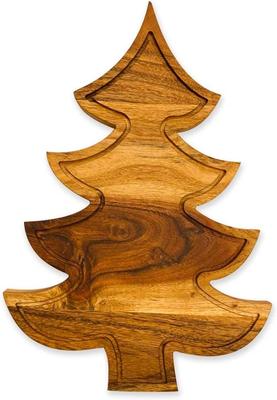 Planche à découper en bois en forme d'arbre de Noël pour la cuisine, Planche à découper en bois en forme d'arbre, Plateau de service décoratif de Noël pour la décoration