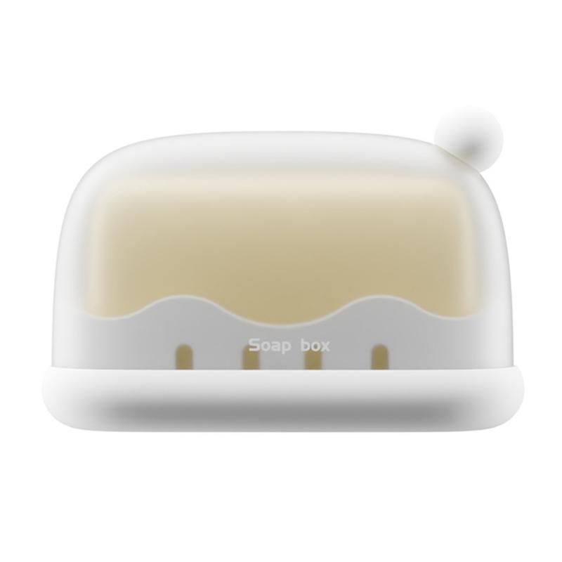 Travel Use Soap Dish With Drainage System Plastic Soap Container Box For Home Use and Business Trip Soap Organization