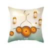 Golden Moon Ethnic Mubarak Ramadan Printed Polyester Pillow Case Home Living Room Sofa Bedroom Decoration Pillow Case