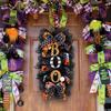 Halloween Wreath Door Hanging Wreath Ghost Festival Thriller Pumpkin Wreath Door Number Garden Decoration Pendant