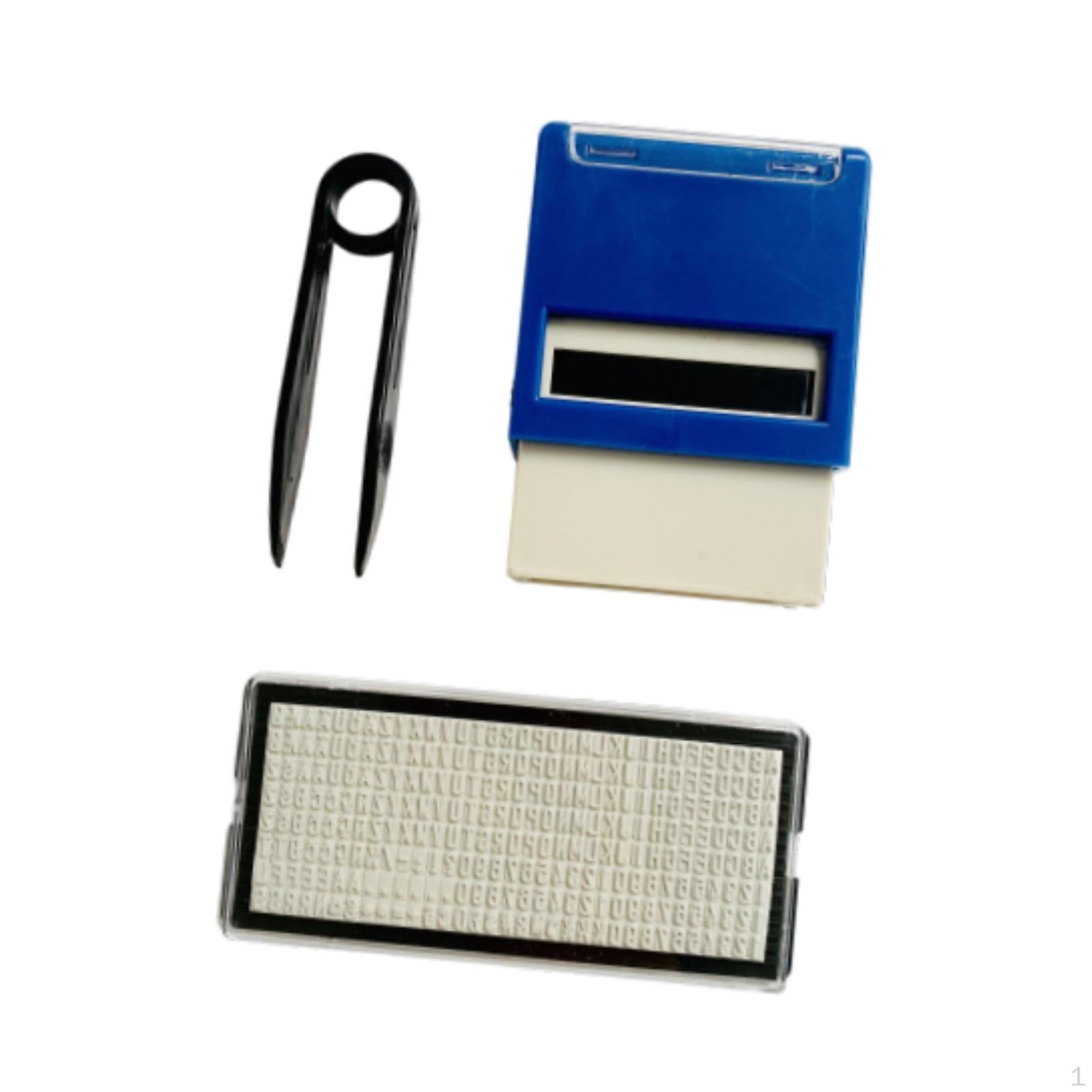 

Сделай сам индивидуальный профессиональный многоцелевой набор штампов для печати для школы и дома 14mmx38mm синий