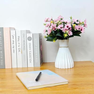 3 Stück Real Touch Künstliche Gänseblümchen Falscher Strauß für Heimdekorationen Simulierte Blumen Faux Floral Gänseblümchenstrauß Packung zur Dekoration