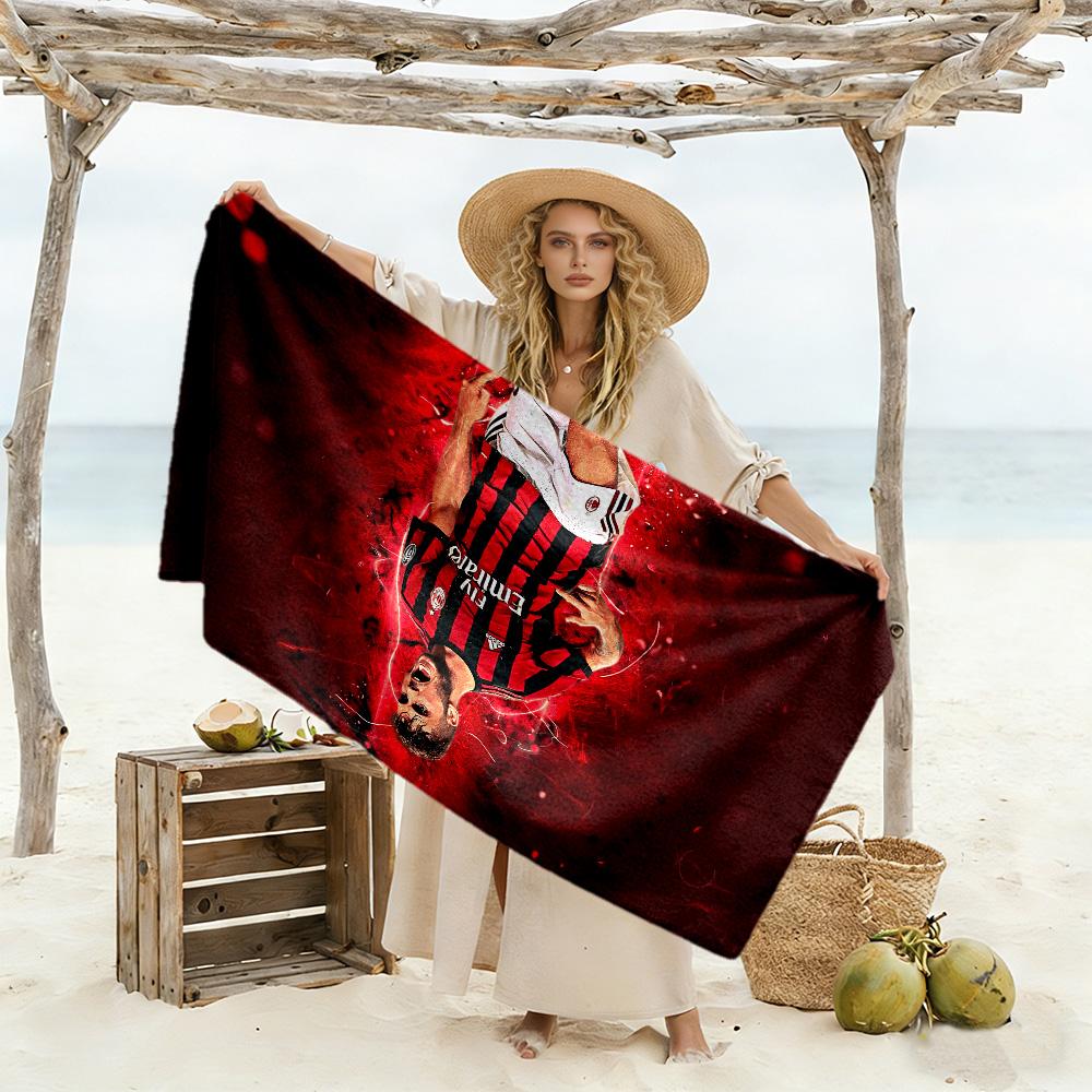 Turkish Football Star Beach Towel Super Soft & Absorbent Comfortable Lightweight Suitable for Sports, Travel, Swimming, Yoga, Bathroom, Beach, And Poo
