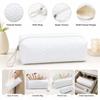 Zipper Closure Zipper Pouch Textured Surface Pencil Case High Quality Makeup Bag  Makeup Storage