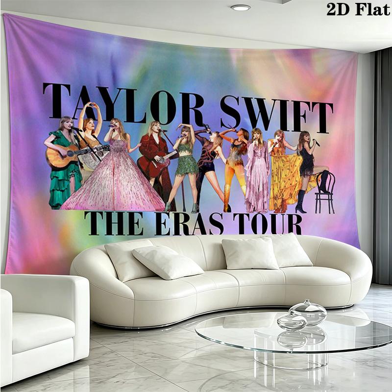 Swift Wall Tapestry Aesthetic Wall Hanging Printed Fabric Blanket Decorative Tapestries for Bedroom Living Room Home Decor