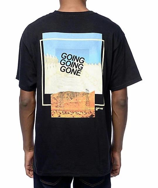 Empyre Mens Going Going Gone Black Tee Shirt New Medium M