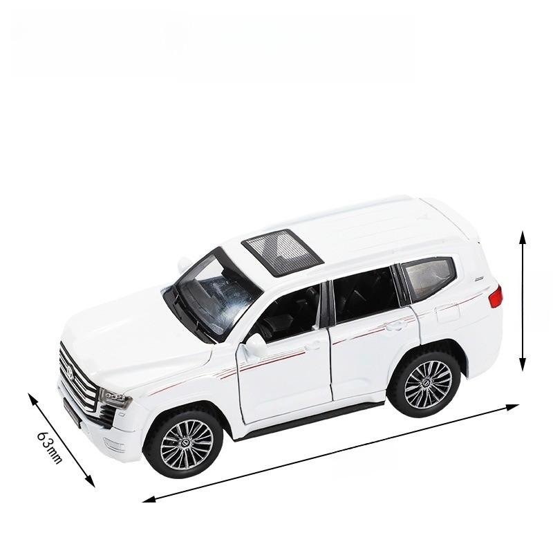 Alloy Car Toyota Model 132 Scale Toy Cruiser Functional Doors Features Light