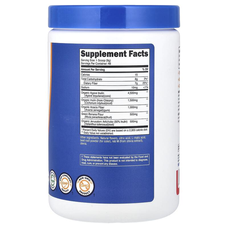 Prebiotic Fiber, Fruit Punch, 16.2 Oz (454 G)