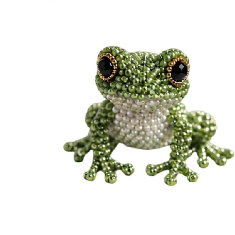 Cute Diy Handmade Colorful Beaded Animal Figurines Material Kit Perfect For Home Desktop Decor Ideal Gifts For Craft Lovers