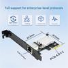 PCIe4.0 X1 10Gbps Ethernet Card Optimized For Gaming NAS Servers Using Advanced 8127 Controller Chip