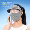 KELME Sun Protection Hat with Full Face Mask Unisex UV Protection Neck Guard Cap