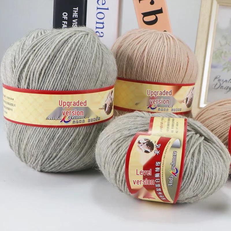 

Пряжа из шерсти средней тонкости, ручной вязки, для DIY свитеров, пальто, кукол и детских проектов Camel 450