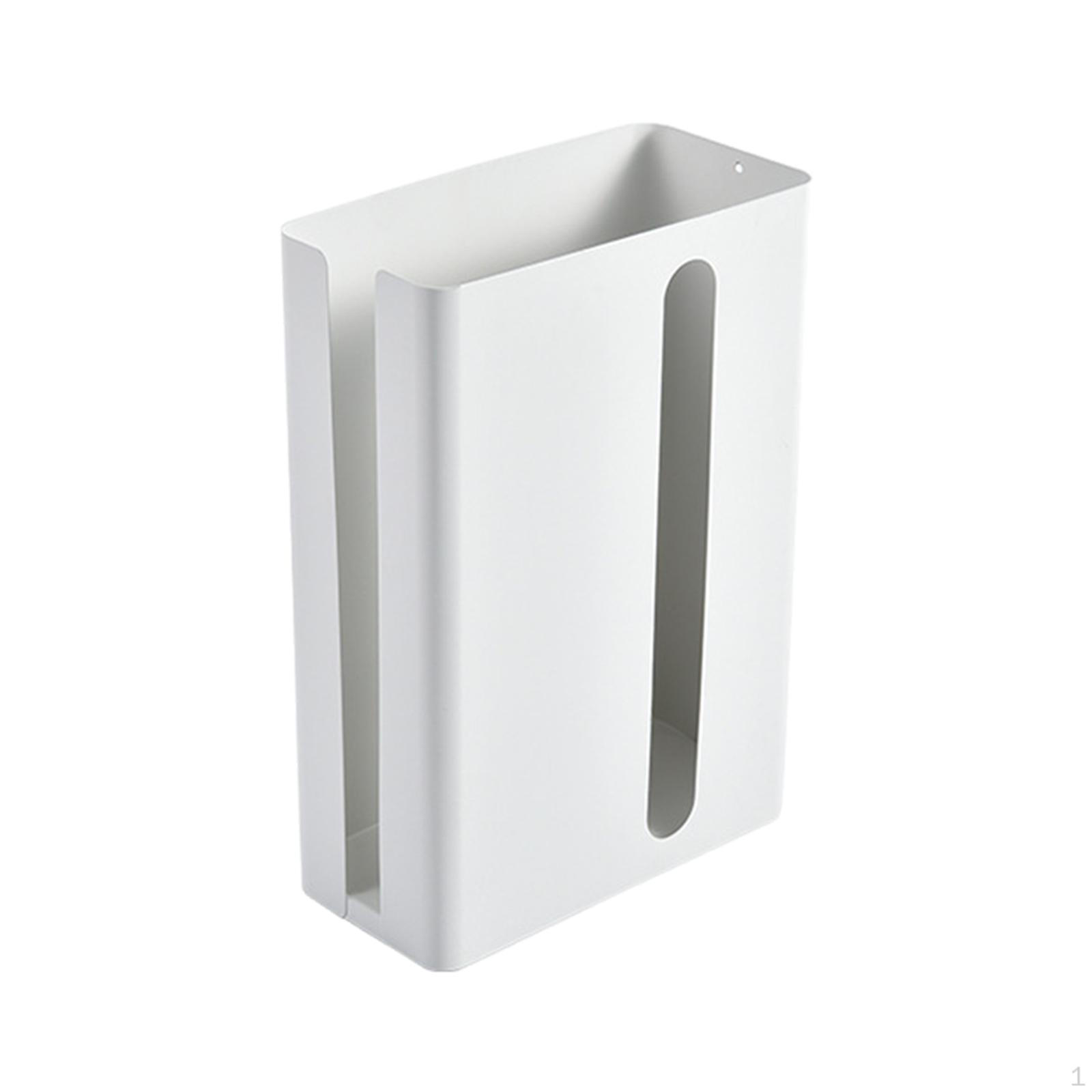 

Magnetic Suction Plastic Bag Holder Large Capacity for Kitchen Toilet Office білий