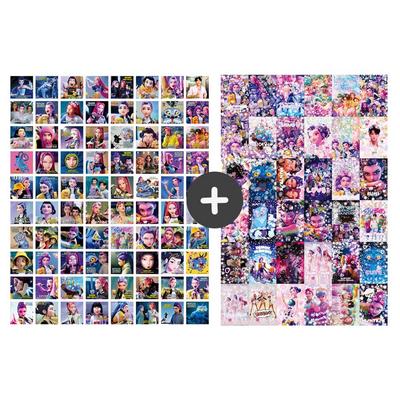 K-pop İblis Avcıları Purikura Fotoğraf Kartı Domusong Çıkartma Kedehun Fotoğraf Kartı