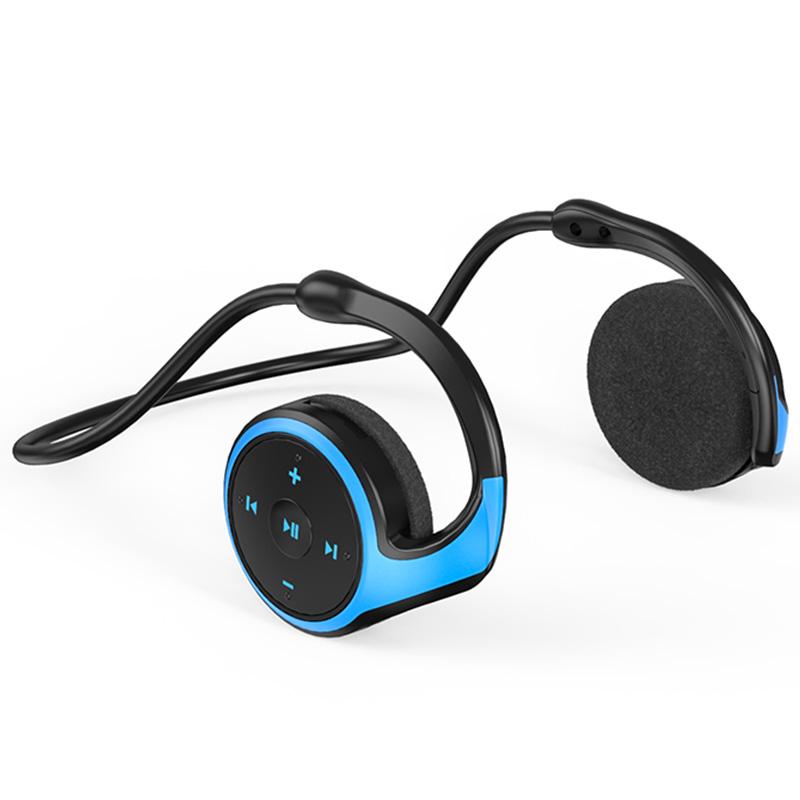 

A23 Double Ear Neck Hanging Stereo Sports Earphones TWS Wireless Bluetooth-compatible Headphones with Mic Black/Blue