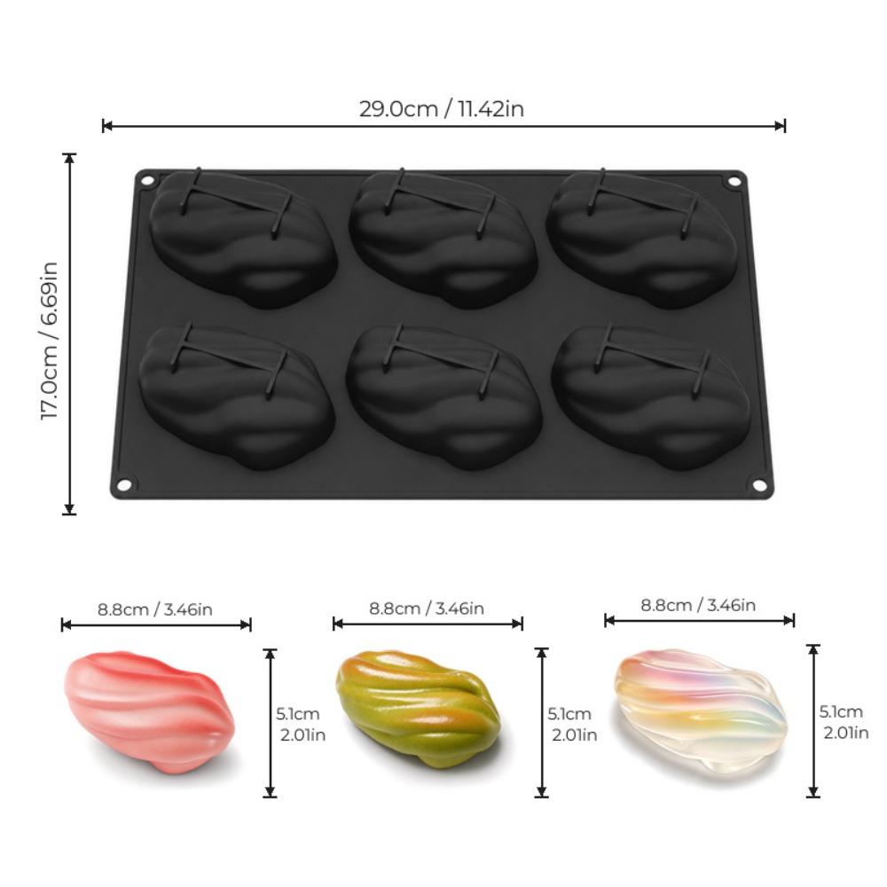 Flexible Mousse Cake Mold Pistachio-shaped Jelly Pudding Mold Baking Silicone Mold Cake Making Style C
