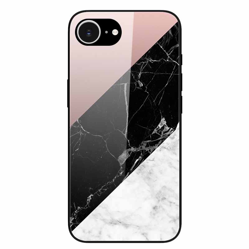 Tempered Glass Phone Cases For iPhone 16e 2025 Case Silicon Bumper Hard PC Back Cover Shell for iPhone SE (2025) / for iPhone16e