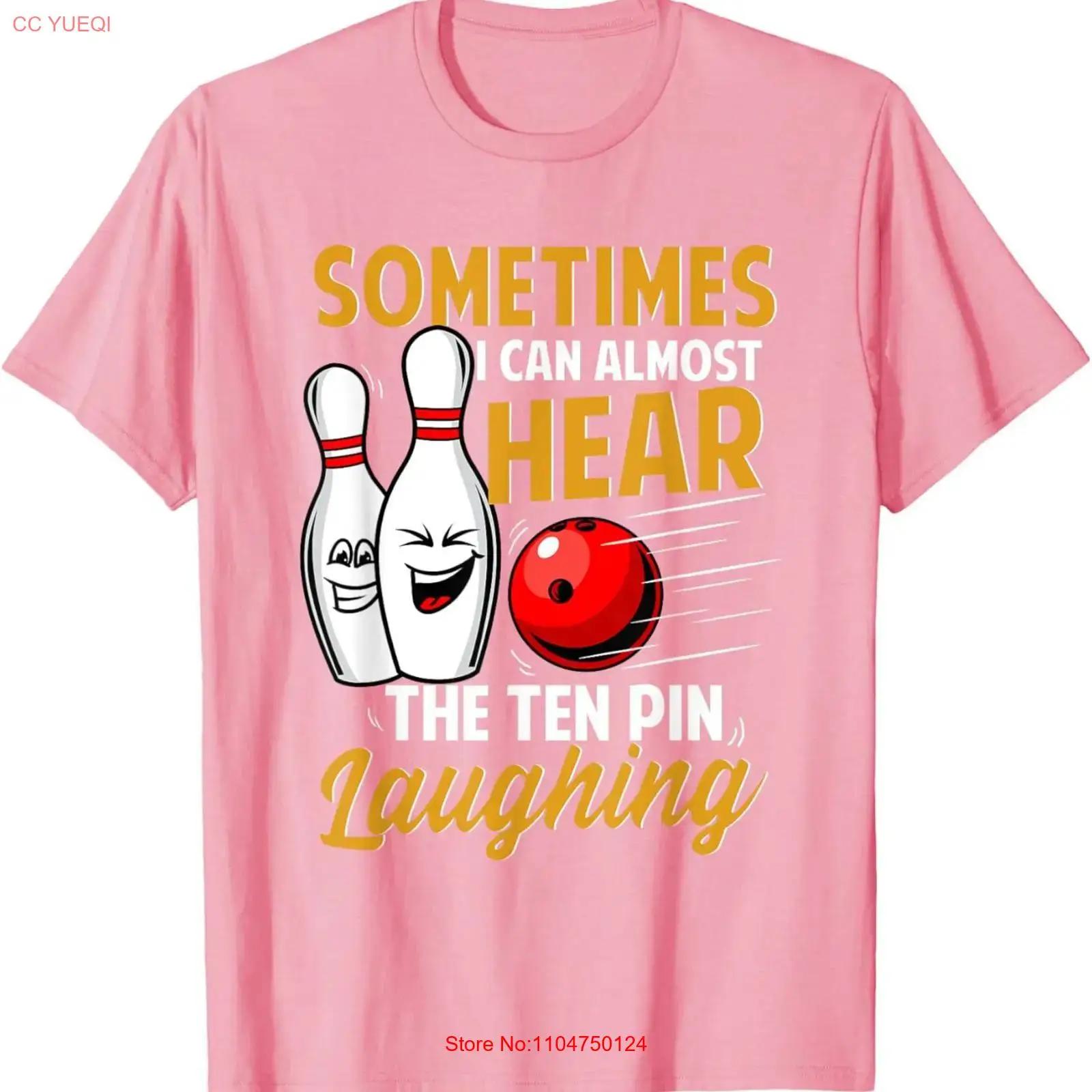 I Can Almost Hear The Ten Pin Laughing Bowling Team Bowler T Shirt vintage Washed Stylish Unisex homme Top For Everyday Wear S разноцветный